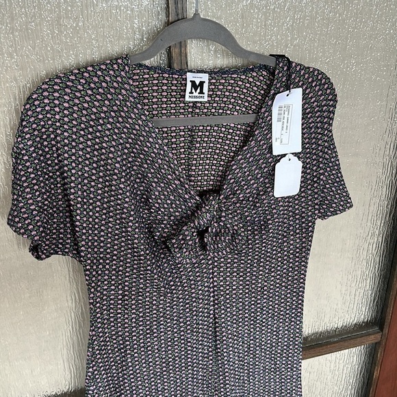 Missoni tie front shimmer dress. Size Small new with tags. - Picture 3 of 15